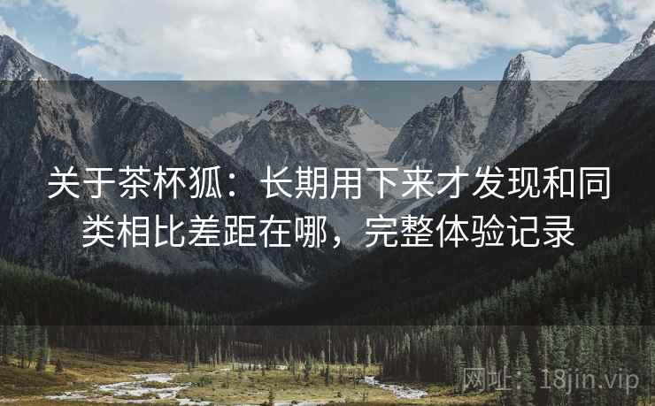 关于茶杯狐：长期用下来才发现和同类相比差距在哪，完整体验记录