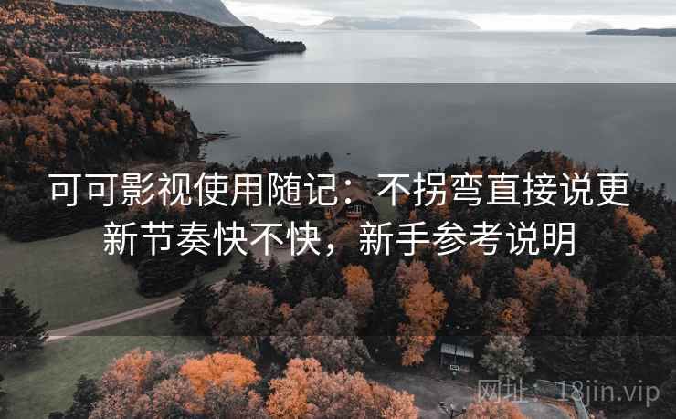 可可影视使用随记：不拐弯直接说更新节奏快不快，新手参考说明