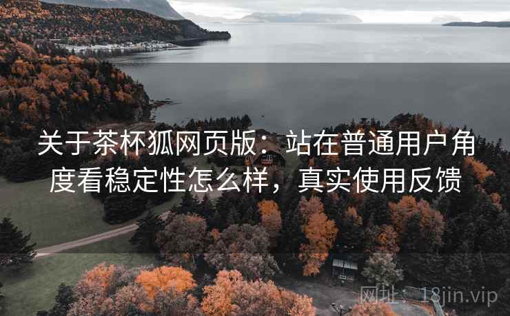 关于茶杯狐网页版：站在普通用户角度看稳定性怎么样，真实使用反馈