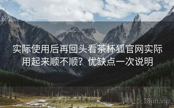 实际使用后再回头看茶杯狐官网实际用起来顺不顺?优缺点一次说明 实际使用后再回头看茶杯狐官网实际用起来顺不顺?优缺点一次说明
